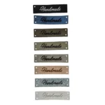 Dirbtinės odos etiketės rankdarbiams - Handmade