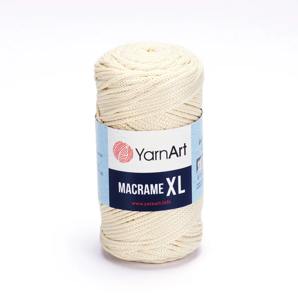 YarnArt Macrame XL - nėrimo virvelė 3-4mm I ''Siūlų Spalvos''
