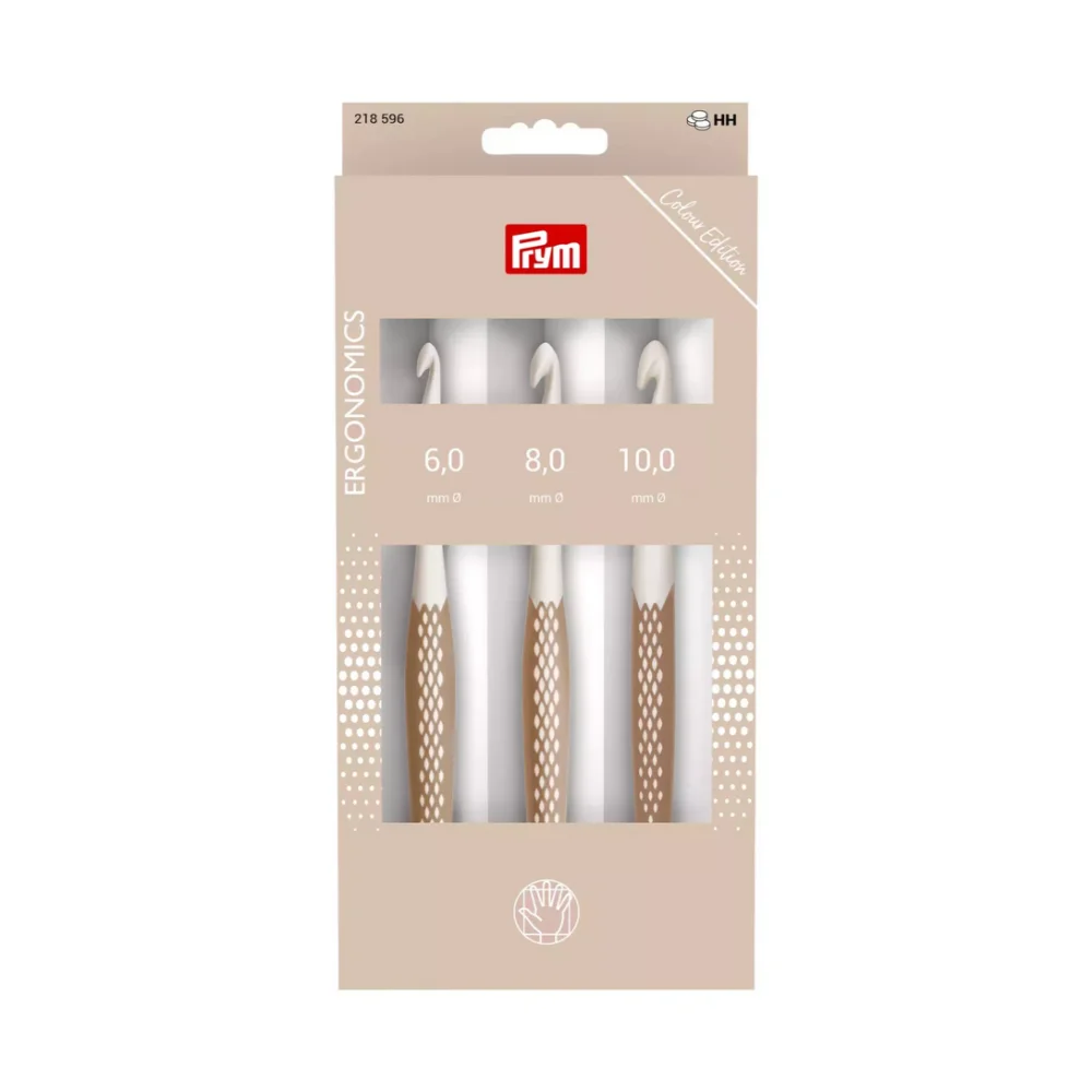 Prym Ergonomics smėlio spalvos vąšelių rinkinys - 1 Prym Ergonomics vąšelių rinkinys