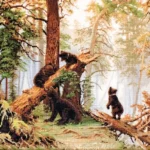 Luca-S Petit Point Siuvinėjimo rinkinys „Rytas pušyne“