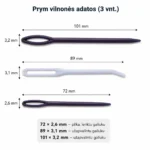 Plastikinės adatos mezgimui