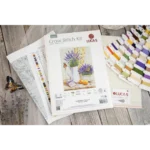 Levandų aromatas Luca-S siuvinėjimo kryželiu rinkinys
