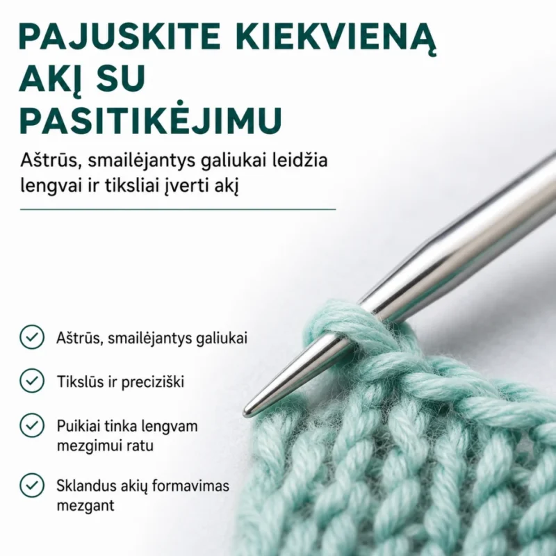 KnitPro Mindful Petite prisukami virbalai