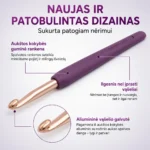 KnitPro Vybe ergonomiškas nėrimo vąšelis