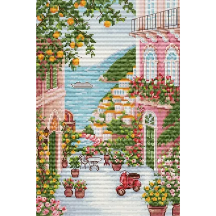 Positanas Italija Luca-S siuvinėjimo kryželiu rinkinys