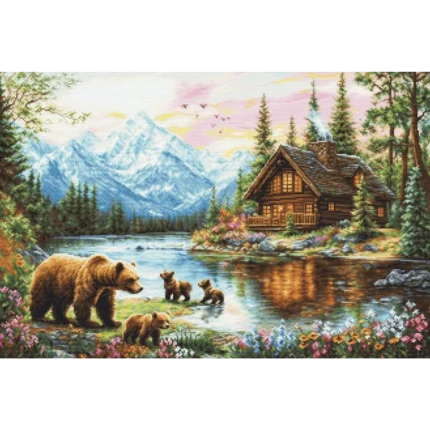 Jauniklių nuotykis Luca-S GOLD Petit Point siuvinėjimo rinkinys