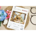 Netikėtas trobelės svečias Luca-S GOLD Petit Point siuvinėjimo rinkinys