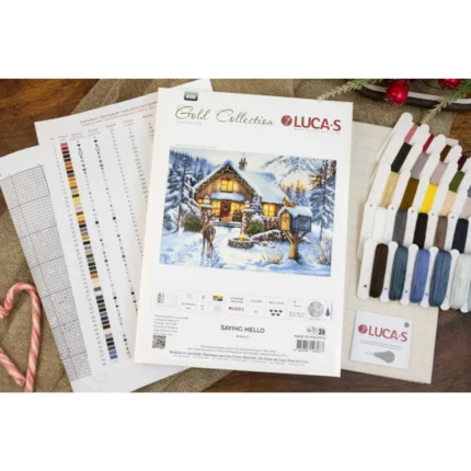 Pasisveikinimas Luca-S GOLD Petit Point siuvinėjimo rinkinys